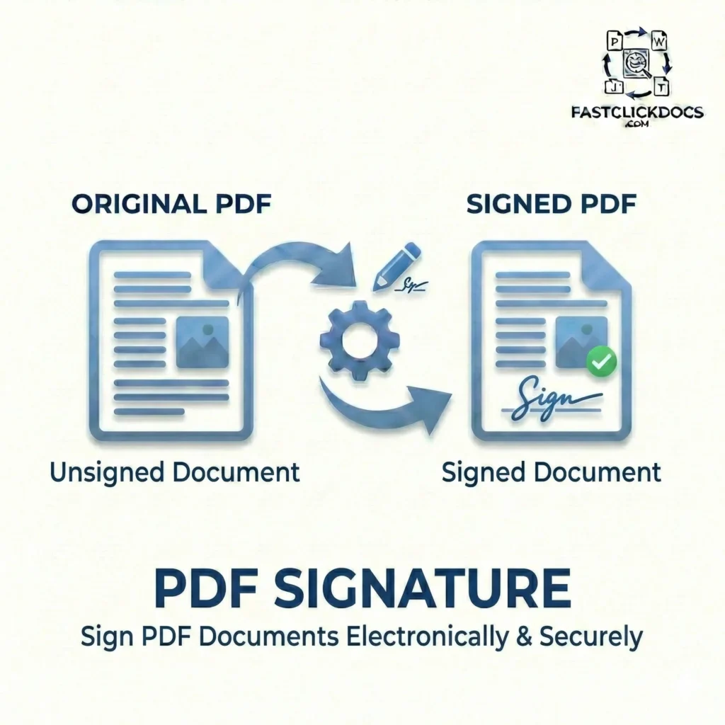 Add electronic signature to PDF files